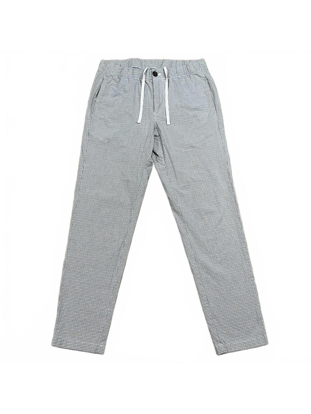 Bonobos Mens Stretch Washed Chino Pants Plaid Yellow Gray Size Small